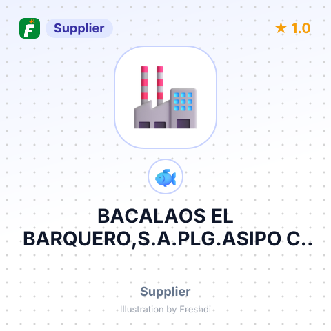 BACALAOS EL BARQUERO,S.A.PLG.ASIPO C/A – summary card, no photo uploaded yet