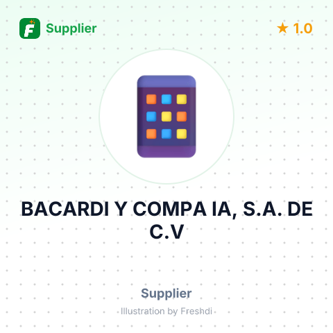 BACARDI Y COMPA IA, S.A. DE C.V – summary card, no photo uploaded yet