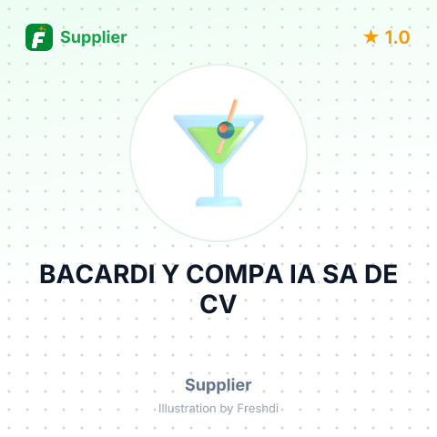 BACARDI Y COMPA IA SA DE CV – summary card, no photo uploaded yet