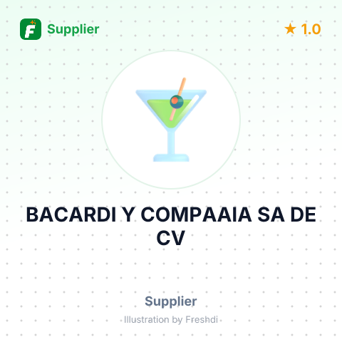 BACARDI Y COMPAAIA SA DE CV – summary card, no photo uploaded yet