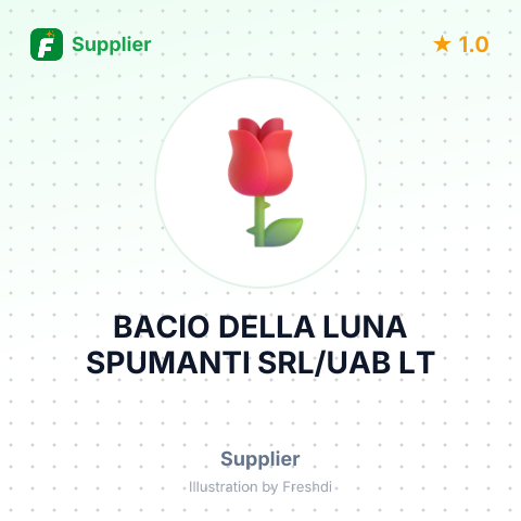 BACIO DELLA LUNA SPUMANTI SRL/UAB LT – summary card, no photo uploaded yet