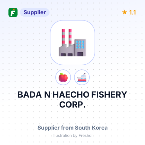 BADA N HAECHO FISHERY CORP. – summary card, no photo uploaded yet