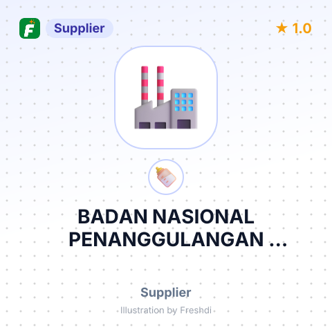 BADAN NASIONAL PENANGGULANGAN BENCANA – summary card, no photo uploaded yet