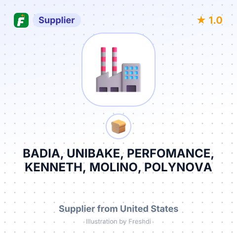 BADIA, UNIBAKE, PERFOMANCE, KENNETH, MOLINO, POLYNOVA – summary card, no photo uploaded yet