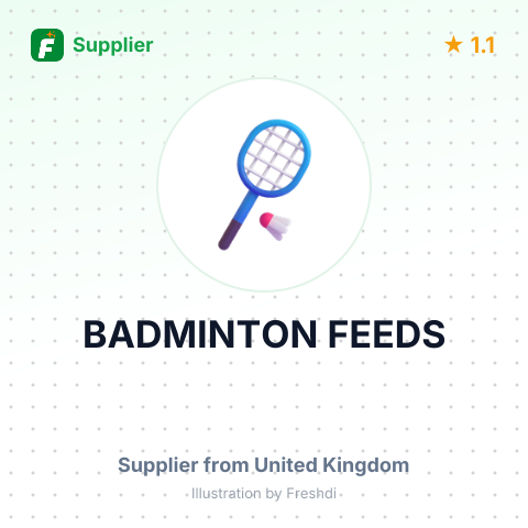 BADMINTON FEEDS – summary card, no photo uploaded yet