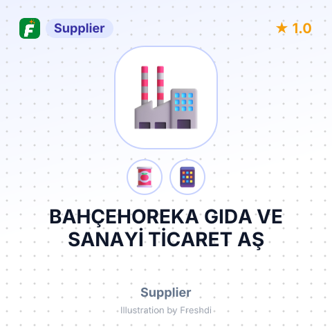 BAHÇEHOREKA GIDA VE SANAYİ TİCARET AŞ – summary card, no photo uploaded yet