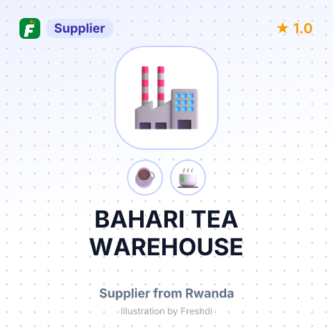 BAHARI TEA WAREHOUSE – summary card, no photo uploaded yet