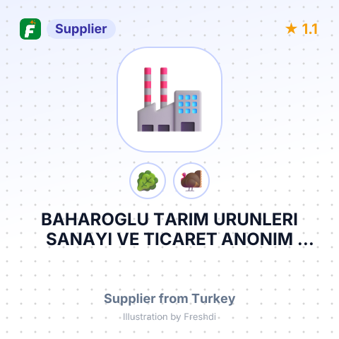 BAHAROGLU TARIM URUNLERI SANAYI VE TICARET ANONIM SIRKETI – summary card, no photo uploaded yet