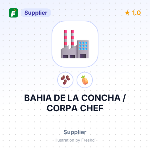BAHIA DE LA CONCHA / CORPA CHEF – summary card, no photo uploaded yet