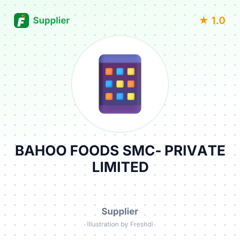 BAHOO FOODS SMC- PRIVATE LIMITED – summary card, no photo uploaded yet