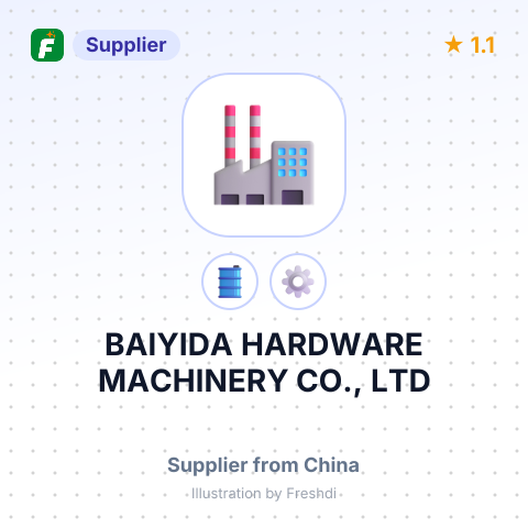 BAIYIDA HARDWARE MACHINERY CO., LTD – summary card, no photo uploaded yet