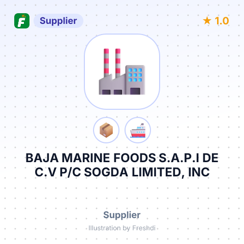 BAJA MARINE FOODS S.A.P.I DE C.V P/C SOGDA LIMITED, INC – summary card, no photo uploaded yet