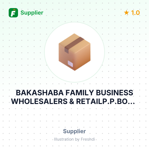 BAKASHABA FAMILY BUSINESS WHOLESALERS & RETAILP.P.BOX – summary card, no photo uploaded yet