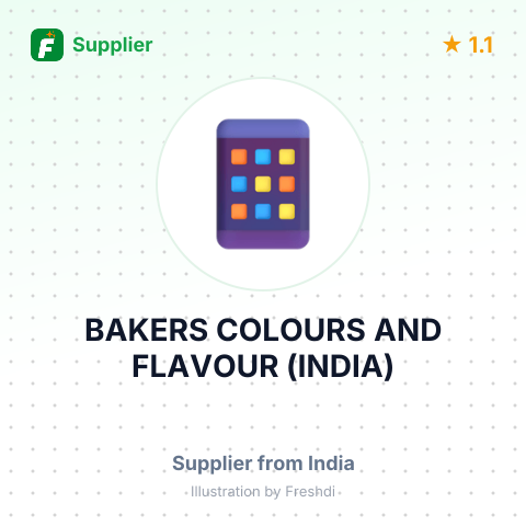 BAKERS COLOURS AND FLAVOUR (INDIA) – summary card, no photo uploaded yet