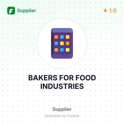 BAKERS FOR FOOD INDUSTRIES – summary card, no photo uploaded yet