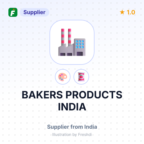 BAKERS PRODUCTS INDIA – summary card, no photo uploaded yet