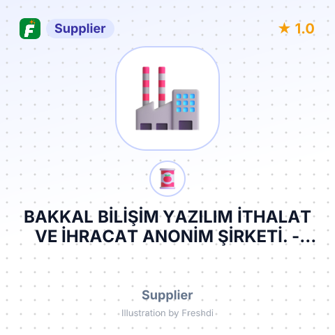 BAKKAL BİLİŞİM YAZILIM İTHALAT VE İHRACAT ANONİM ŞİRKETİ. – summary card, no photo uploaded yet