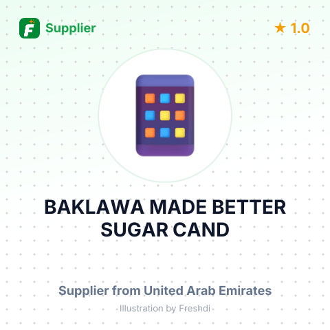 BAKLAWA MADE BETTER SUGAR CAND – summary card, no photo uploaded yet