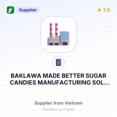 BAKLAWA MADE BETTER SUGAR CANDIES MANUFACTURING SOLE PROPRIETORSHIP ** – summary card, no photo uploaded yet