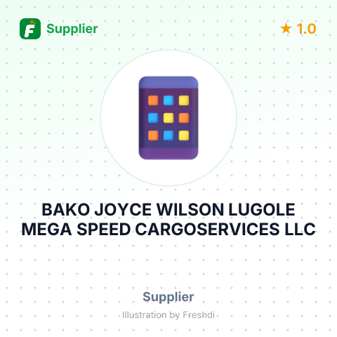 BAKO JOYCE WILSON LUGOLE MEGA SPEED CARGOSERVICES LLC – summary card, no photo uploaded yet