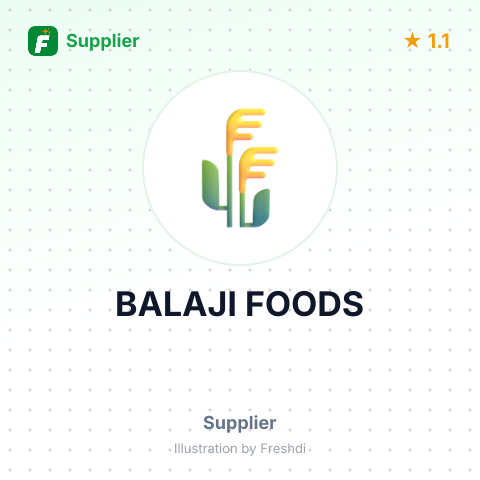 BALAJI FOODS – summary card, no photo uploaded yet
