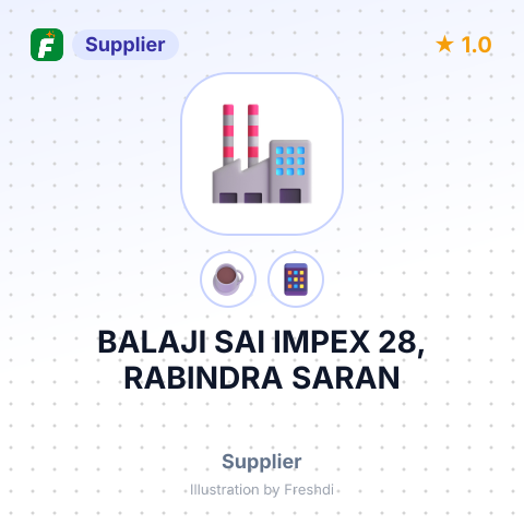 BALAJI SAI IMPEX 28, RABINDRA SARAN – summary card, no photo uploaded yet