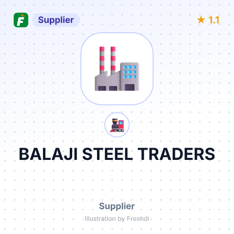 BALAJI STEEL TRADERS – summary card, no photo uploaded yet