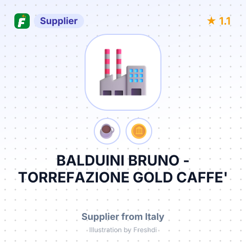 BALDUINI BRUNO -TORREFAZIONE GOLD CAFFE' – summary card, no photo uploaded yet