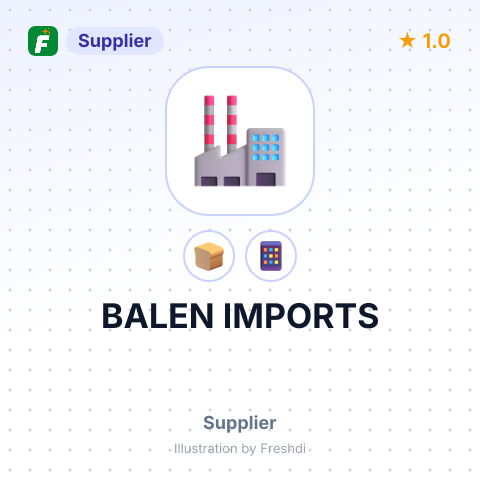 BALEN IMPORTS – summary card, no photo uploaded yet