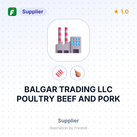 BALGAR TRADING LLC POULTRY BEEF AND PORK – summary card, no photo uploaded yet
