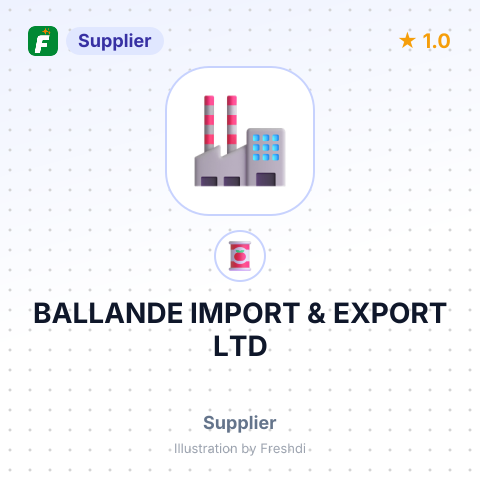 BALLANDE IMPORT & EXPORT LTD – summary card, no photo uploaded yet