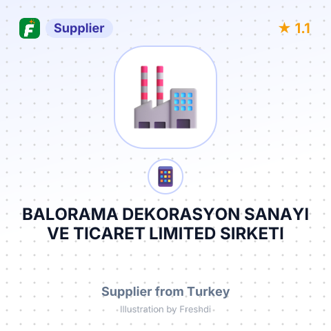 BALORAMA DEKORASYON SANAYI VE TICARET LIMITED SIRKETI – summary card, no photo uploaded yet