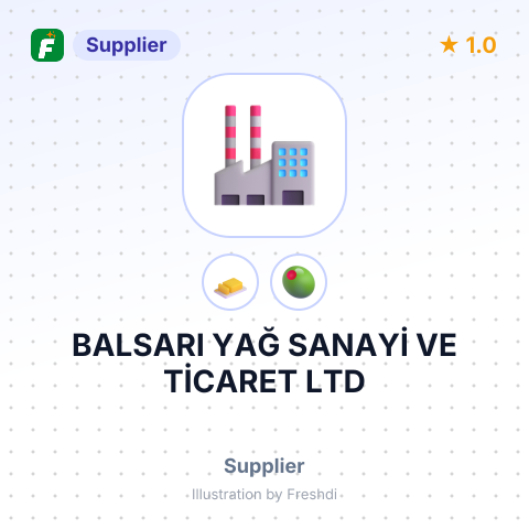 BALSARI YAĞ SANAYİ VE TİCARET LTD – summary card, no photo uploaded yet