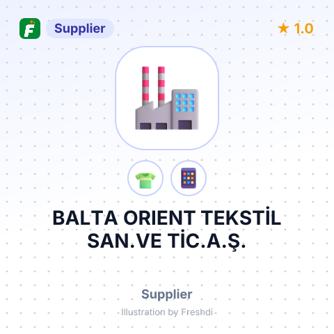 BALTA ORIENT TEKSTİL SAN.VE TİC.A.Ş. – summary card, no photo uploaded yet