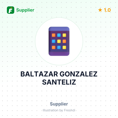 BALTAZAR GONZALEZ SANTELIZ – summary card, no photo uploaded yet