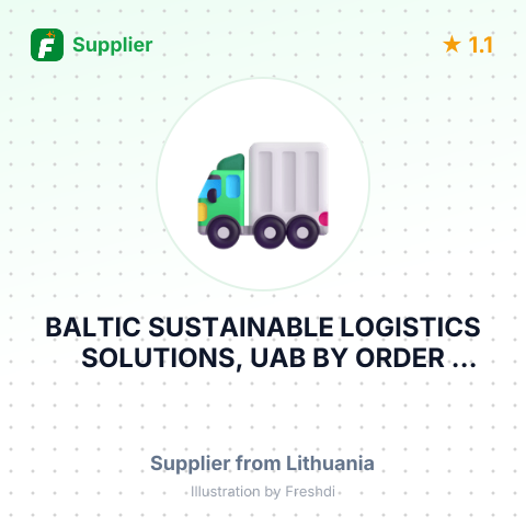 BALTIC SUSTAINABLE LOGISTICS SOLUTIONS, UAB BY ORDER OFWALTER MATTER SA. 57. AVENUE DE CHAMPEL- P.O. BOX 400, CH- 1211 GENEVE SWITZERLAND – summary card, no photo uploaded yet