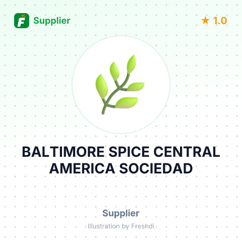 BALTIMORE SPICE CENTRAL AMERICA SOCIEDAD – summary card, no photo uploaded yet