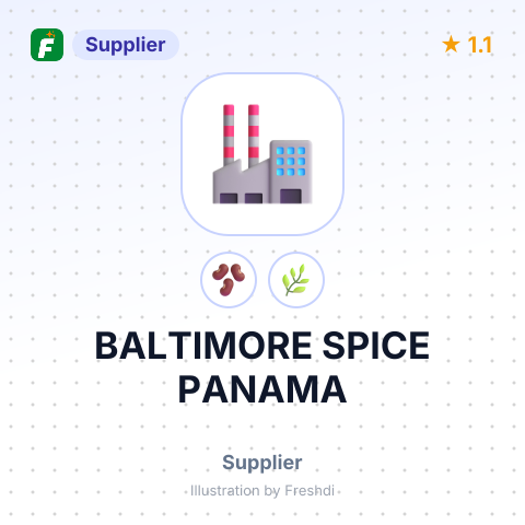 BALTIMORE SPICE PANAMA – summary card, no photo uploaded yet