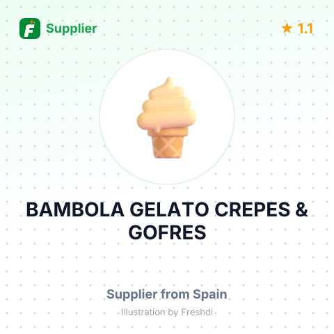 BAMBOLA GELATO CREPES & GOFRES – summary card, no photo uploaded yet