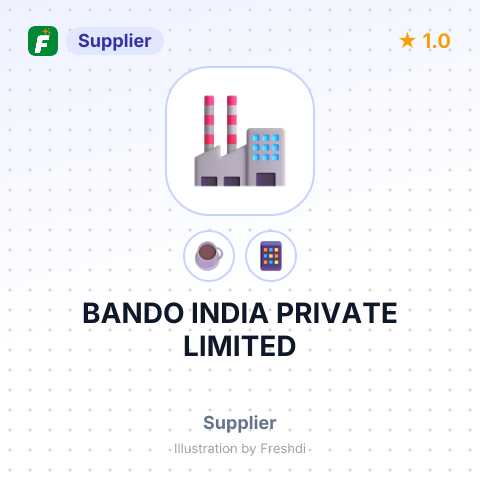 BANDO INDIA PRIVATE LIMITED – summary card, no photo uploaded yet