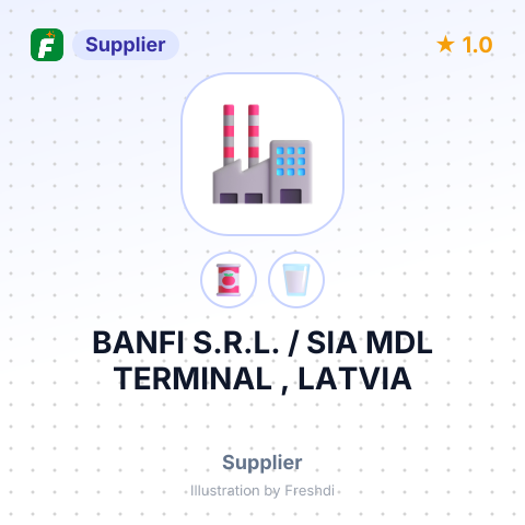 BANFI S.R.L. / SIA MDL TERMINAL , LATVIA – summary card, no photo uploaded yet