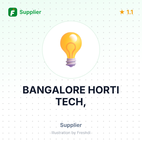 BANGALORE HORTI TECH, – summary card, no photo uploaded yet