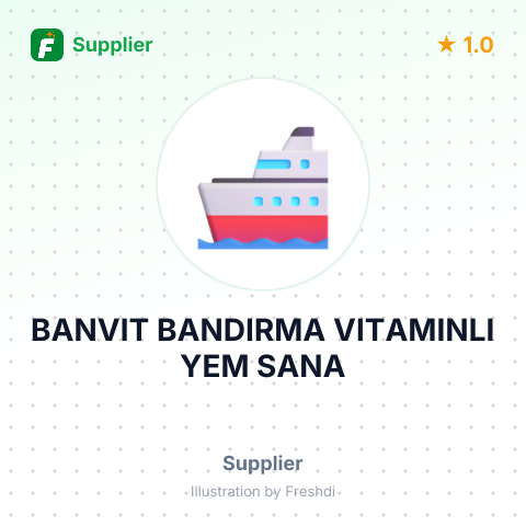 BANVIT BANDIRMA VITAMINLI YEM SANA – summary card, no photo uploaded yet