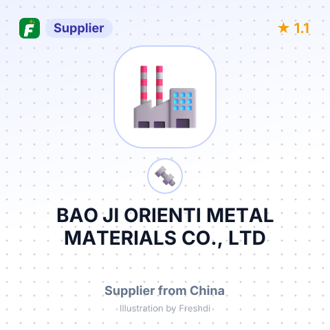 BAO JI ORIENTI METAL MATERIALS CO., LTD – summary card, no photo uploaded yet