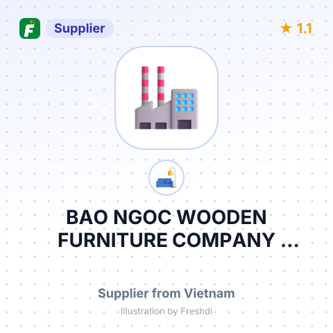 BAO NGOC WOODEN FURNITURE COMPANY LIMITED – summary card, no photo uploaded yet