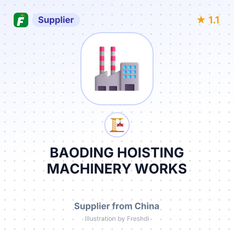 BAODING HOISTING MACHINERY WORKS – summary card, no photo uploaded yet