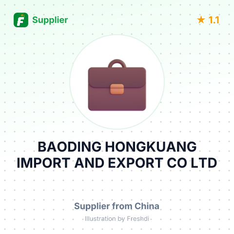 BAODING HONGKUANG IMPORT AND EXPORT CO LTD – summary card, no photo uploaded yet