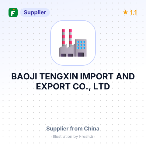 BAOJI TENGXIN IMPORT AND EXPORT CO., LTD – summary card, no photo uploaded yet