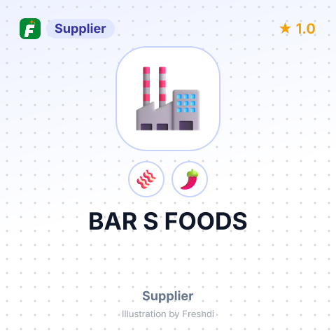 BAR S FOODS – summary card, no photo uploaded yet