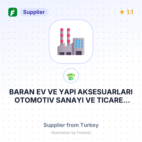 BARAN EV VE YAPI AKSESUARLARI OTOMOTIV SANAYI VE TICARET ANONIM SIRKETI – summary card, no photo uploaded yet